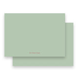 Red & Mint  "Merry Christmas " Holiday Card