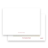 Red & White  "Merry Christmas " Holiday Card