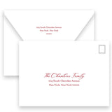 Pink & Red  "Fa, La, La, La " Holiday Card