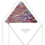 Yellow and Maroon "Peace on Earth" Holiday Card