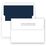 Yellow and Navy "Merry Christmas" Holiday Card