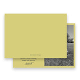 Yellow and Navy "Merry Merry Christmas" Flourish Holiday Card