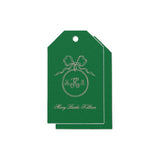 Custom Green and Pink Foil Printed Gift Tag