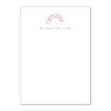 Girls Rainbow Purple, Pink, Yellow, & Blue Custom Notepad