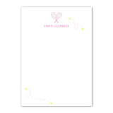 Girls Pink & Purple Tennis Racket Custom Notepad