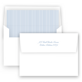 Watercolor Botanical Crest with Monogram Lined Stationery