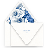 Classic Blue Rehearsal Dinner Invitation