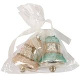 Pastel Bell Glass Ornament Set
