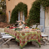 Jardin Red & Green | French Tablecloths