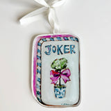 Mahjong Chic Joker Acrylic Christmas Ornament