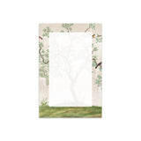 Green Chinoiserie print blank 4x6 size notepad