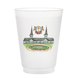 Watercolor Full Color Kentucky Derby 12oz Frosted Cup, Set of 12