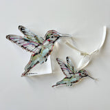 Hummingbird Acrylic Christmas Ornament