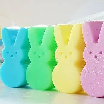 Easter bunny Soap Bars assorted pastel colors set of 3