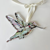 Hummingbird Acrylic Christmas Ornament