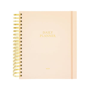 2025 Pale Pink Daily Spiral Planner by Sugar Paper