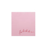 "Fa La La La" Red Foil on Pink Elegance Napkins, Set if 20