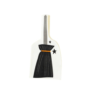 Witching Hour Broom Shaped Paper Dinner Napkin