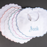 Double Thick Scallop Baby Bibs