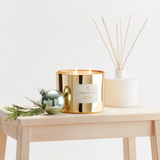 Thymes Frasier Fir Gold 3-wick Candle