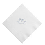 Gray Rocking Horse Foil Printed Cocktail Napkins, set of 20