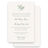 Green Chinoiserie Wedding Invitation