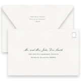 Green Chinoiserie Wedding Invitation