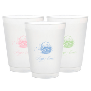 Foil Stamped Assorted "Happy Easter" Frosted Cup