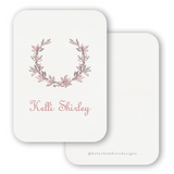 Pink Laurel Wreath Women's Enclosure Card
