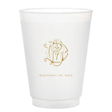 Custom printed frosted party cup