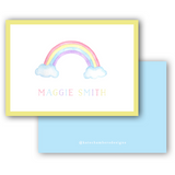 Watercolor Multicolor Rainbow Enclosure Card