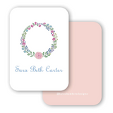 Floral Wreath Enclosure Card