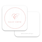 Script Monogram Simple Enclosure Card