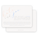 Blue & Pink Slanted Gender Neutral Baby Shower Invitation