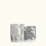 Thymes Frasier Fir Statement Poured Candle, 6.5oz silver