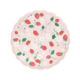 Meri Meri Strawberry Pattern Dinner Plates
