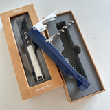 Lund London navy and white Waiters Friend wine bottle opener