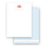 Boy's Watercolor Firetruck Lined Stationery