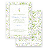 Watercolor Hydrangea Baby Shower Invitation