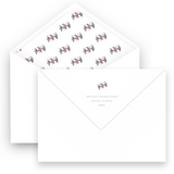 Watercolor Silver Baby Rattle with Pink Bow Baby Shower Invitation