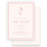 Vintage Peter Rabbit Girls Baby Shower Invitation