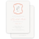 Crane Girls Baby Shower Invitation