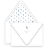 Vintage Blue Carriage Baby Shower Invitation