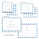 Blue Lamb Shower Baby Shower Invitation