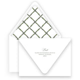 Watercolor Garland Lattice Portrait Holiday Card