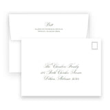 Watercolor Garland Lattice Portrait Holiday Card
