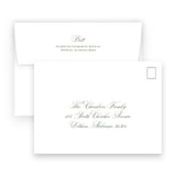 Watercolor Garland Lattice Landscape Holiday Card