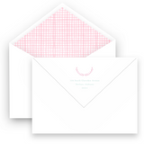 Pink Watercolor Half Laurel Wreath Girls Baby Shower Invitation