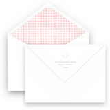 Pink Floral Monogram Girls Baby Shower Invitation