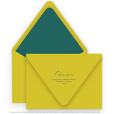 Chartreuse & Forest Green Portrait Holiday Card